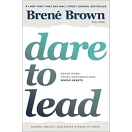 The book cover of Dare to Lead, by Brene Brown